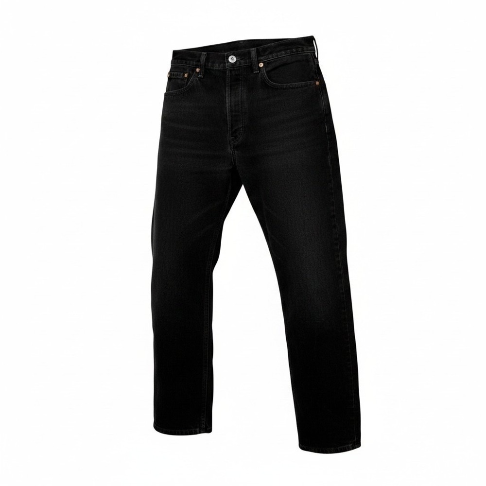 Levis 550 Relaxed Fit Black Denim Jeans‎ Mens W34 L30 Straight Leg Cotton